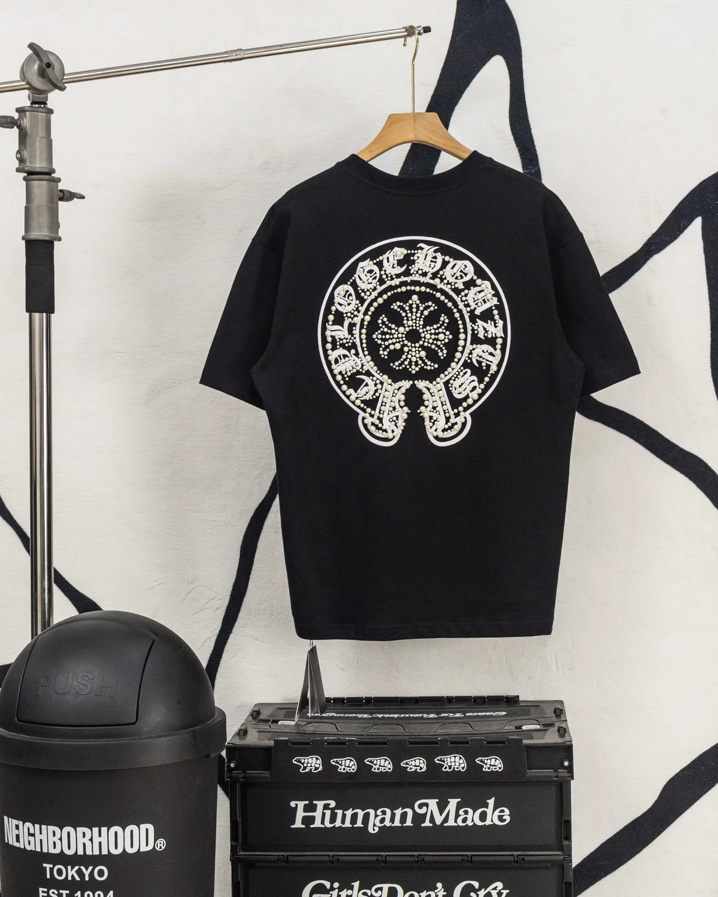 ：H 34 Chrome Hearts CH Black 2026 Authentic 0 Quality os 0 : Sizes: S M L XL
